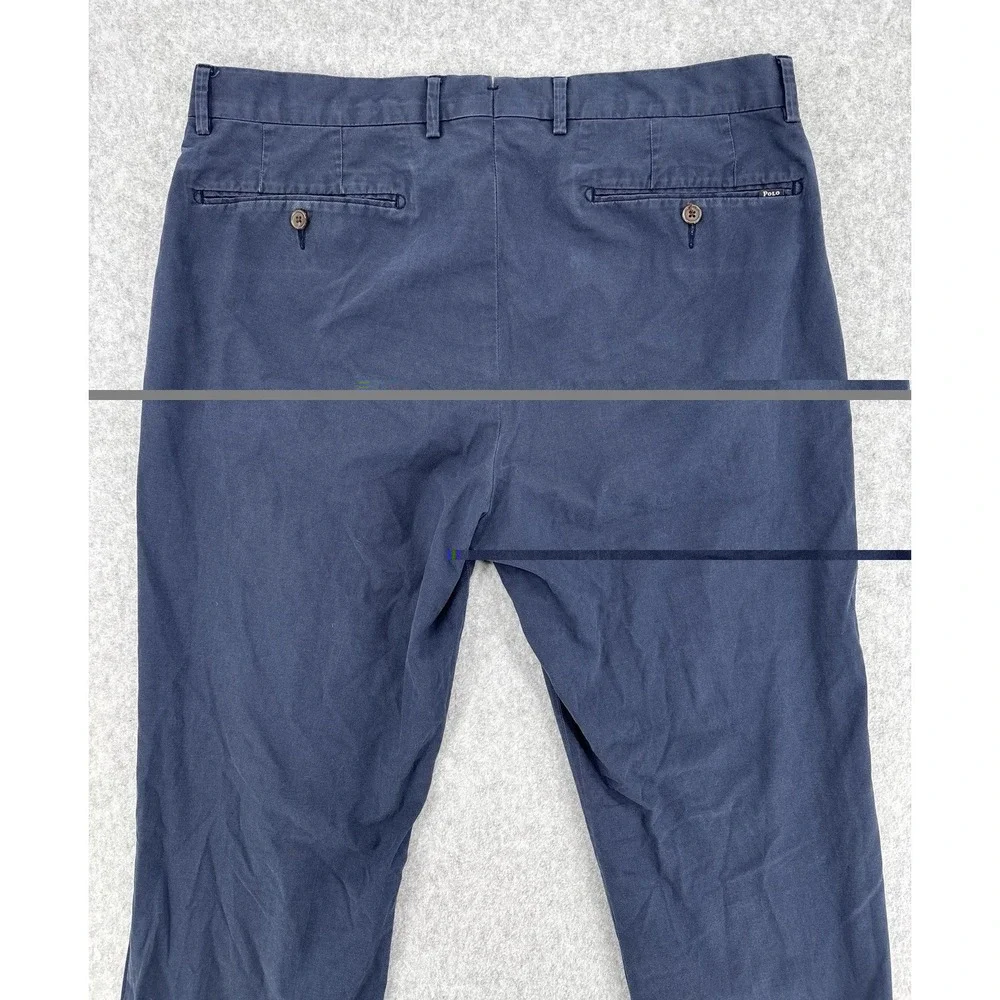 Polo Ralph Lauren Straight Fit Navy Chino Pants 33x29 Stretch